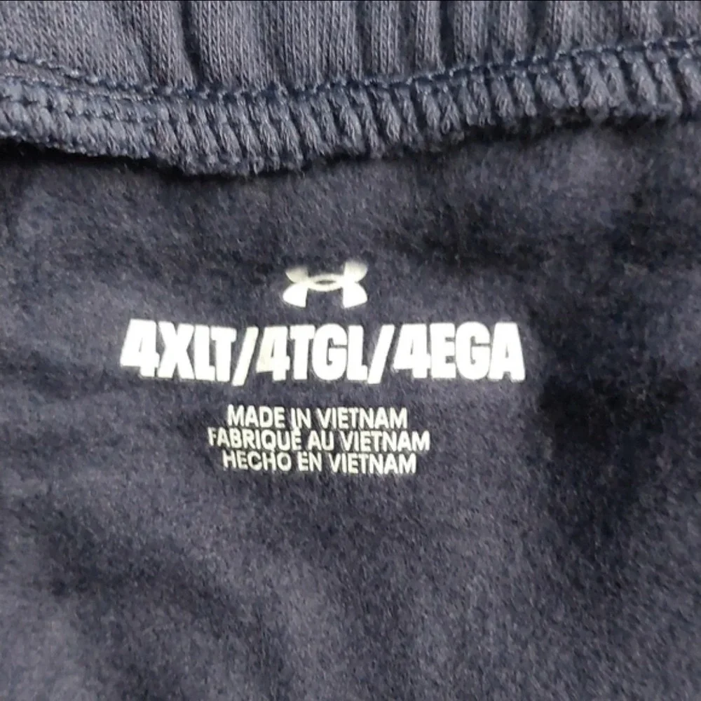 Under Armour UA Rival Fleece Loose  Fit  Sweatpants‎  Joggers Mens Blue Size 4XL - Picture 8 of 9